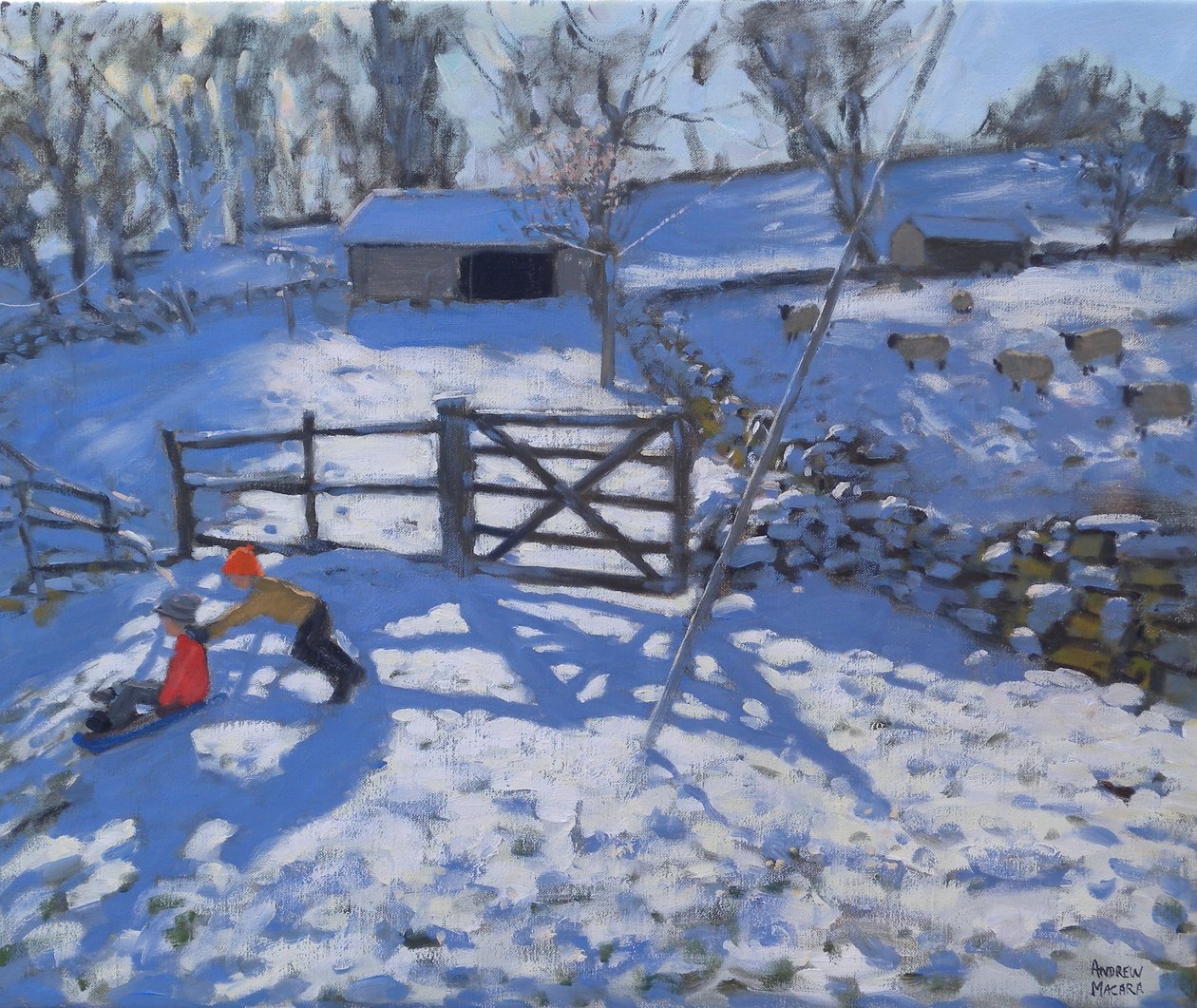 Maatila Eltonissa, lähellä Rowsleyä, 2008 tekijältä Andrew Macara