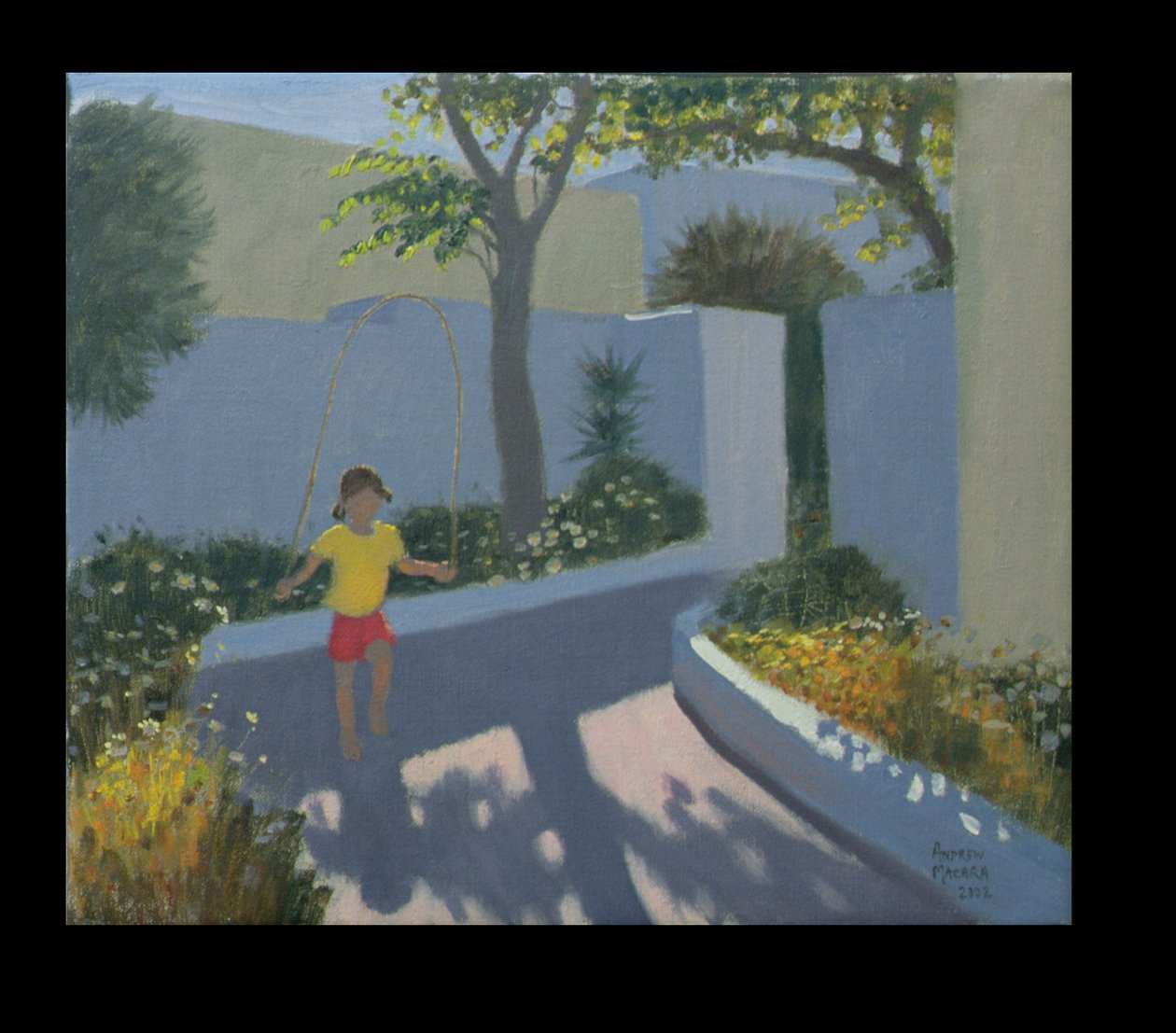 Girl Skipping, Santorini, 2002 tekijältä Andrew Macara