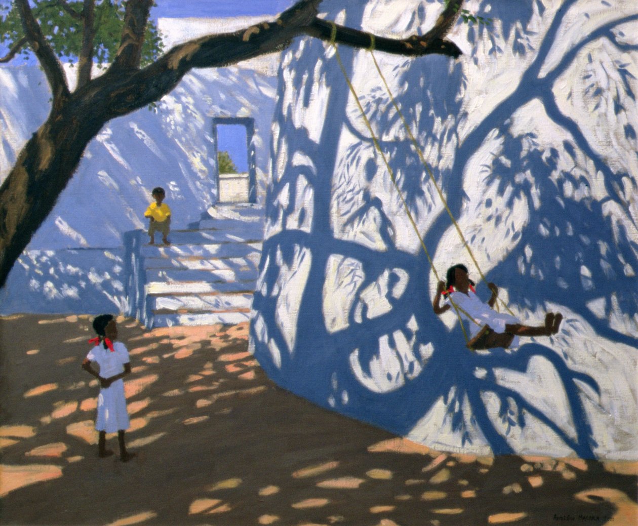 Tyttö keinussa, Intia, 2000 tekijältä Andrew Macara