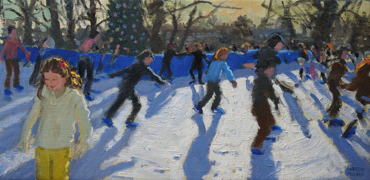 Luistelijat, Joulun Fayre, Fair; Hyde Park, Lontoo, 2014, tekijältä Andrew Macara