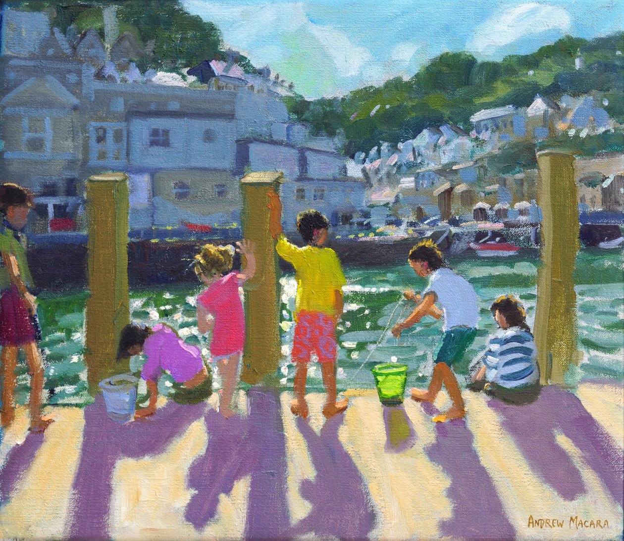 Laiturikalastus, Looe, 2015, tekijältä Andrew Macara