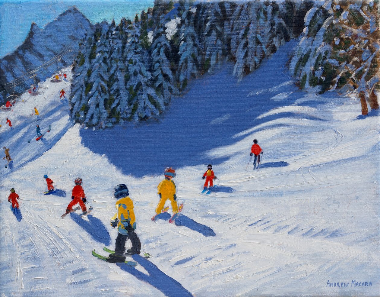 Hiihtokoulu, Morzine, 2015, tekijältä Andrew Macara