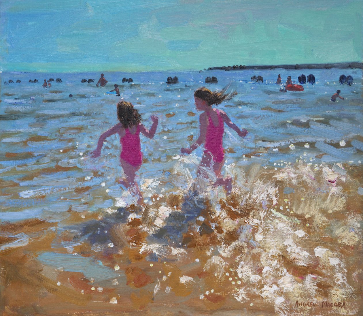 Roiskumista meressä, Clacton. 2014, tekijältä Andrew Macara