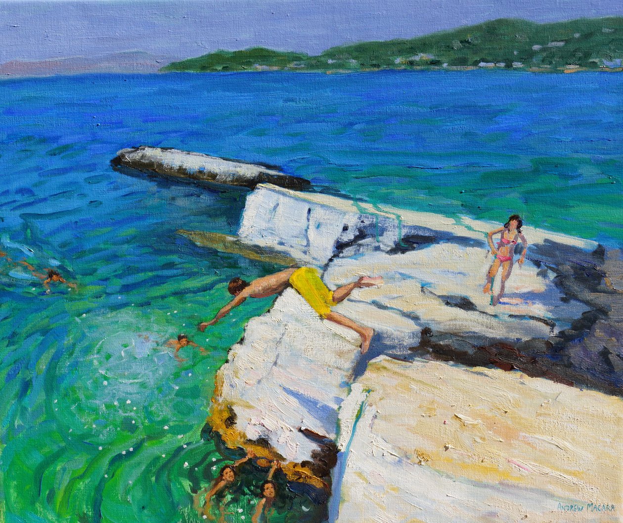 Sukeltaja,Plates Rock,Skiathos,Kreikka,2015, tekijältä Andrew Macara