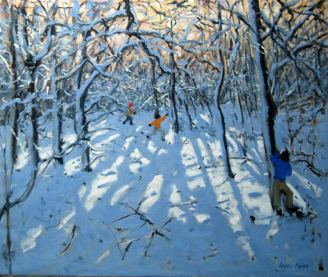 Talvimetsä, lähellä Newhavenia, Derbyshire tekijältä Andrew Macara