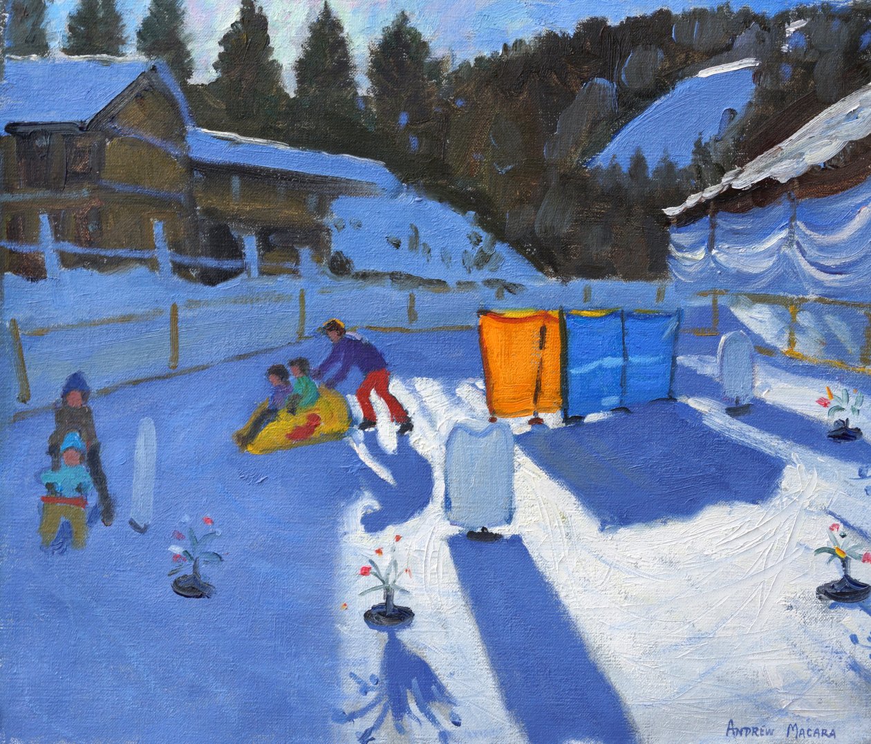 lasten jäähalli,Clusaz, 2014, tekijältä Andrew Macara