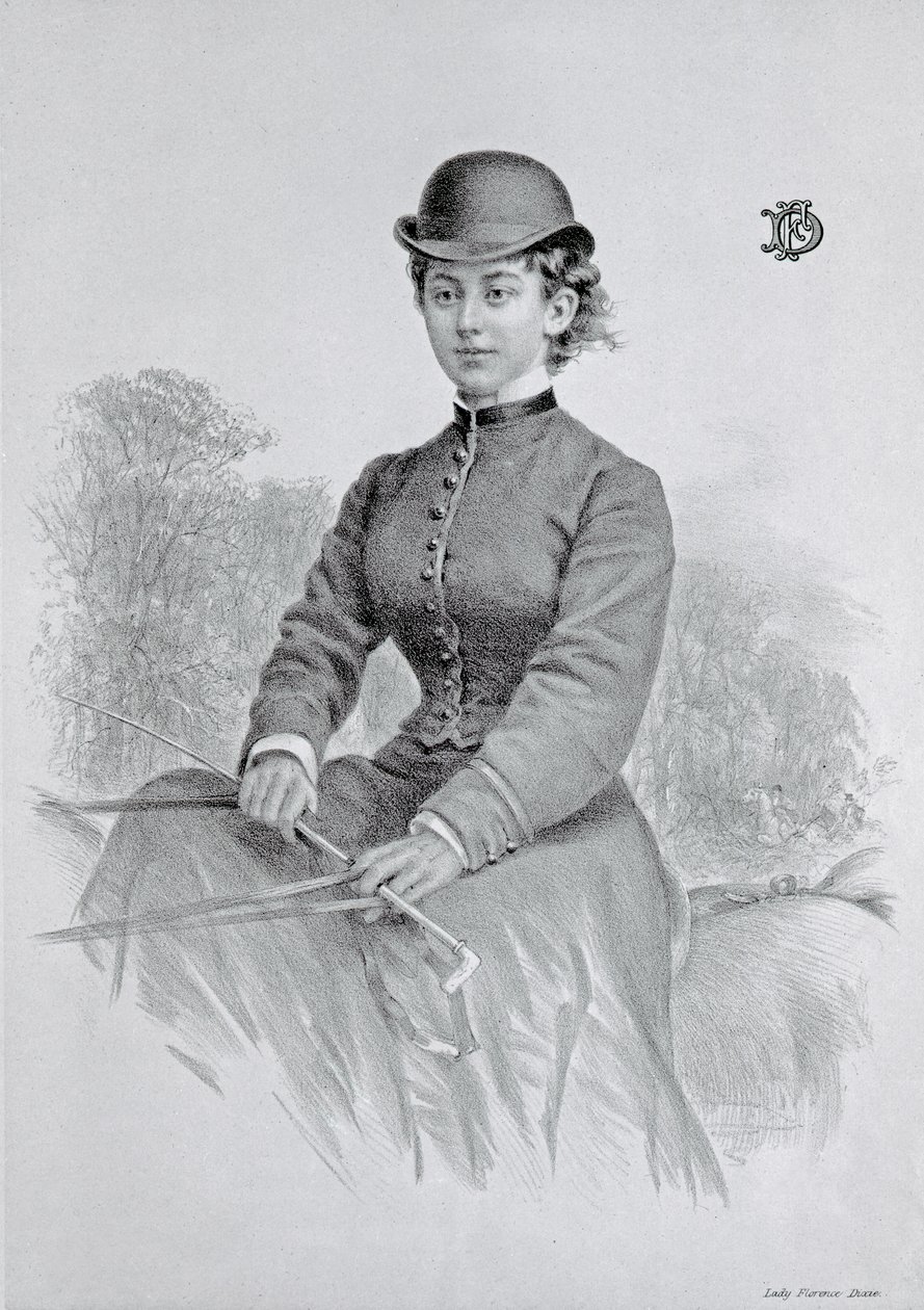 Lady Florence Dixie, julkaistu 1877 tekijältä Andrew Maclure