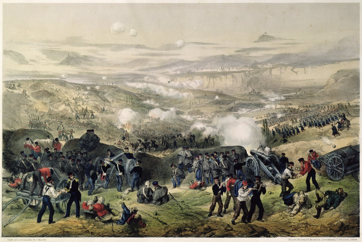 Inkermanin taistelu, 5. marraskuuta 1854, 1855 tekijältä Andrew Maclure