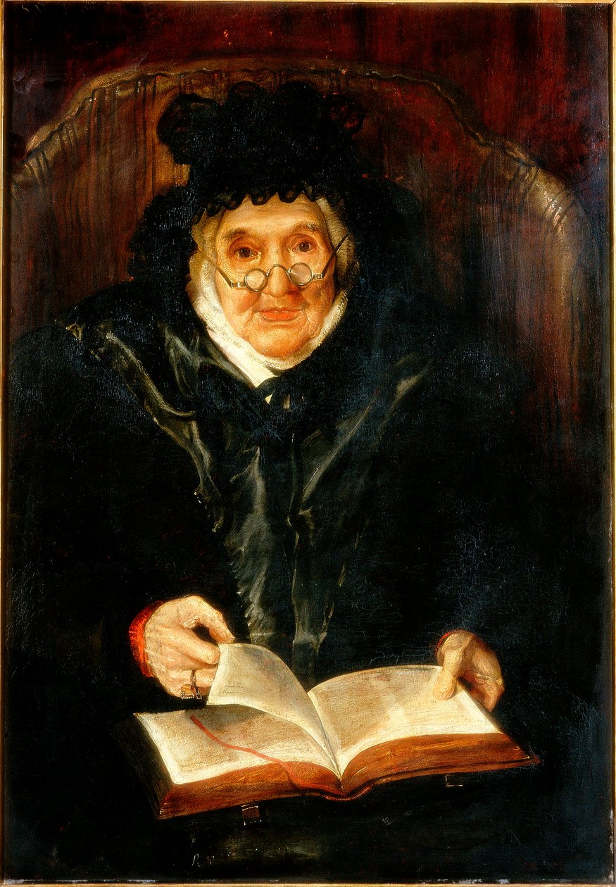 Vanhan naisen muotokuva, 1823 tekijältä Andrew Morton