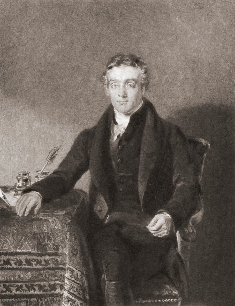 Thomas Chalmers. Muotokuva. (Tulosta) tekijältä Andrew (after) Geddes