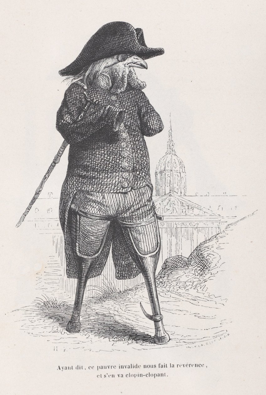 Tämän sanottuaan tämä köyhä invalidi antaa meille röyhkeyttä ja lähtee hyppäämään pois S..., n. 1837-47. tekijältä Andrew Best Leloir
