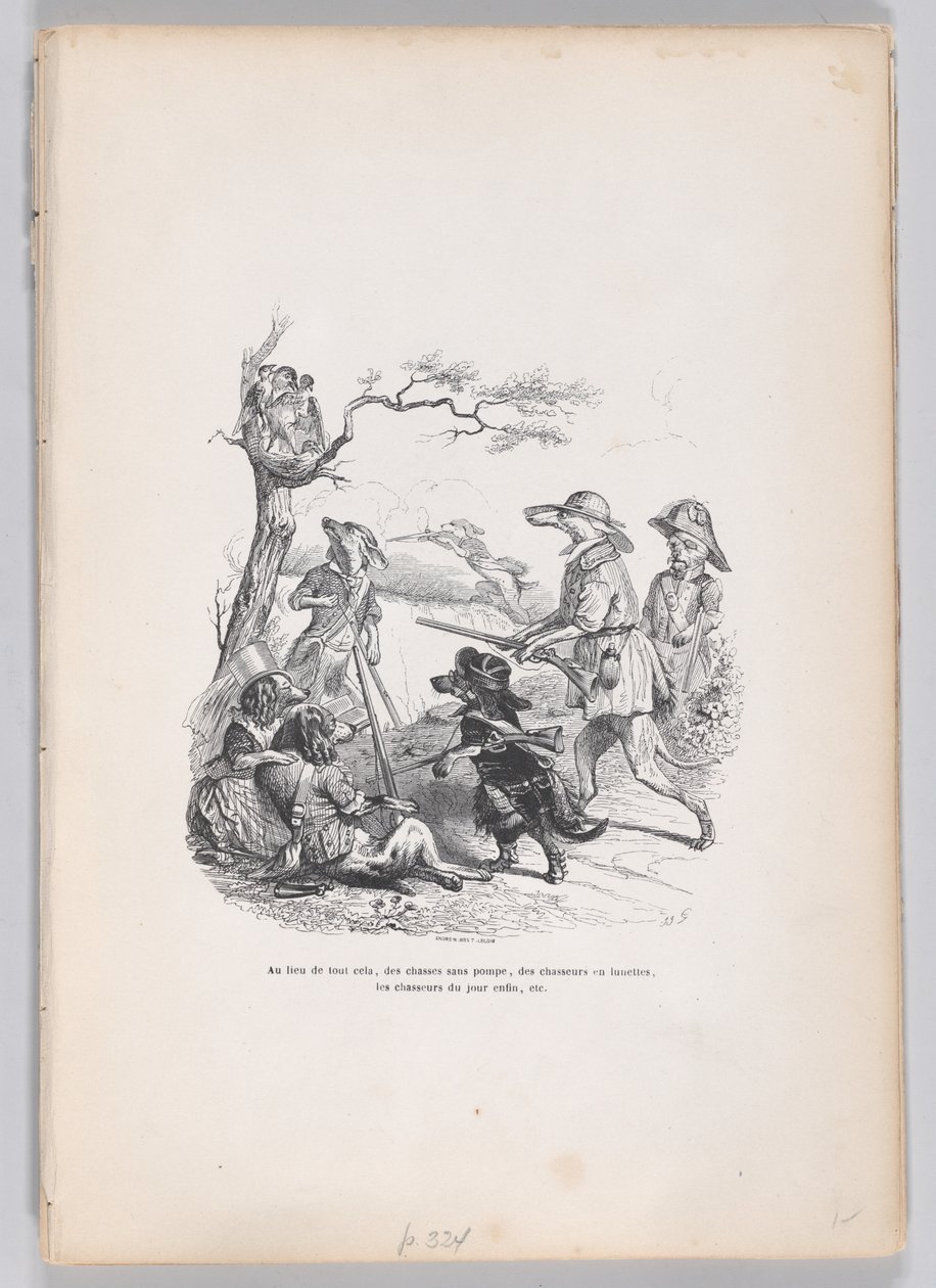 Kaiken tämän sijaan... Kohtauksista eläinten yksityisestä ja julkisesta elämästä, noin..., noin. 1837-47. tekijältä Andrew Best Leloir