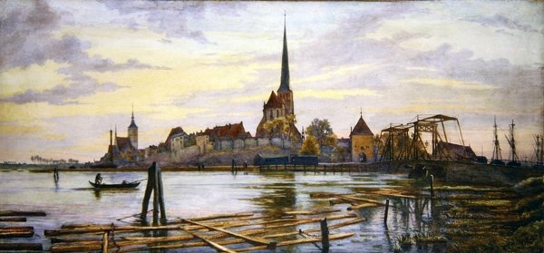 Rostock (akvarelli paperille) tekijältä Andrew Brown Donaldson