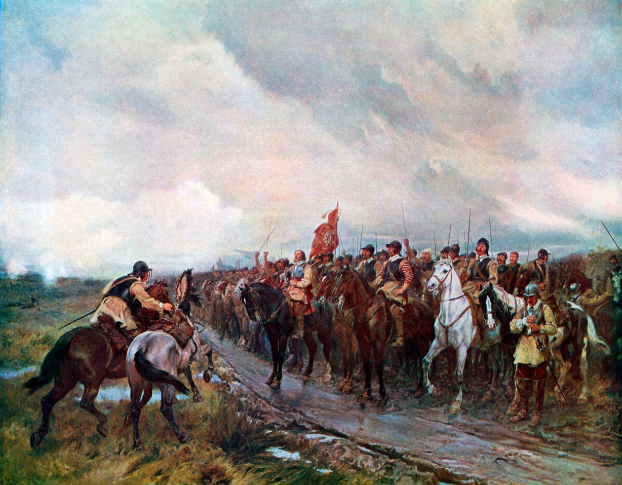 Cromwell Dunbarissa (värilitro) tekijältä Andrew Carrick (after) Gow