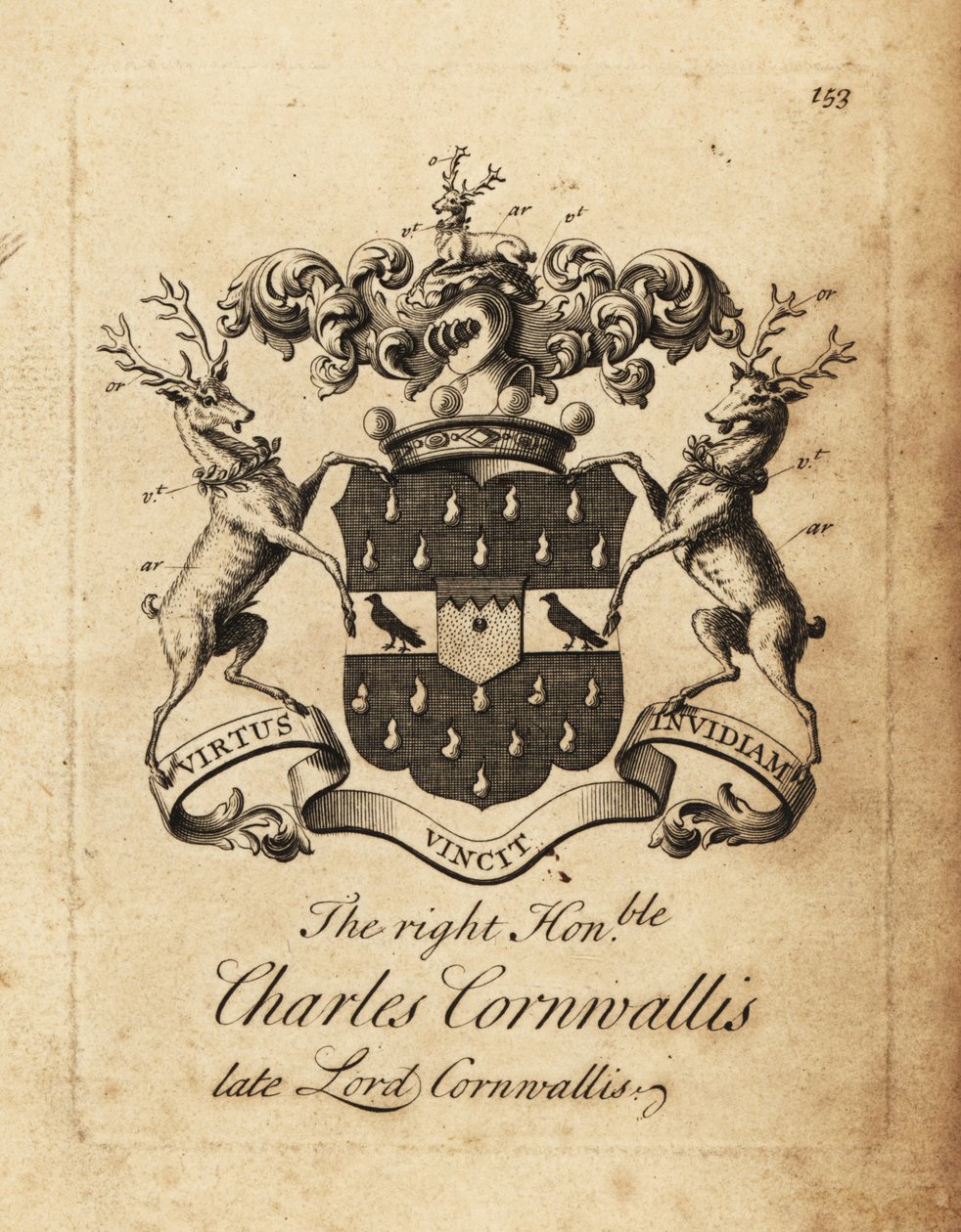 Oikeiston vaakuna, kunnianarvoisa Charles Cornwallis, Lord Cornwallis, 4. Baron Cornwallis tekijältä Andrew Johnston