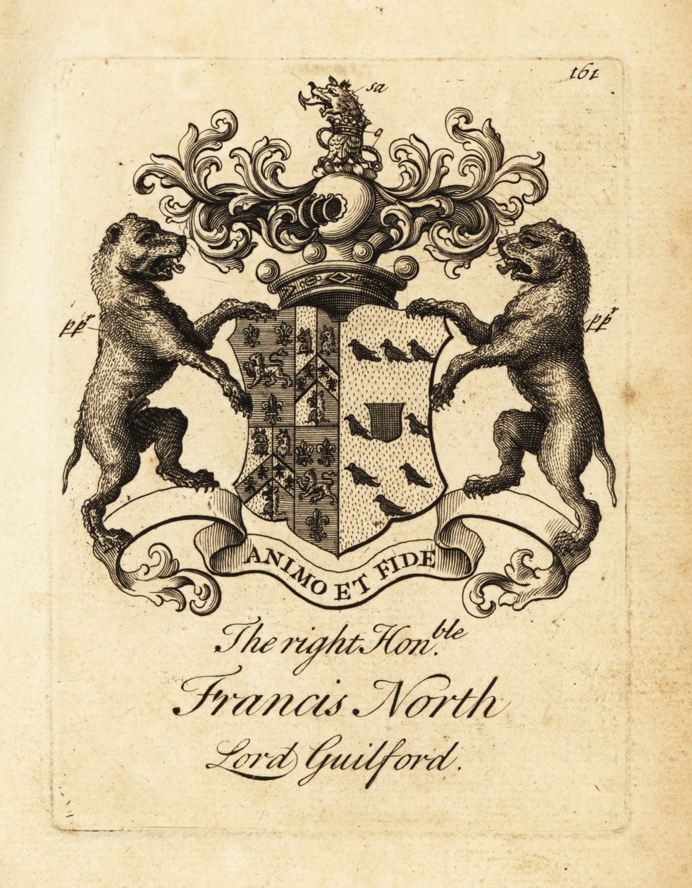 Oikeiston vaakuna, kunnianarvoisa Francis North, Lord Guilford, 2. Baron Guilford tekijältä Andrew Johnston