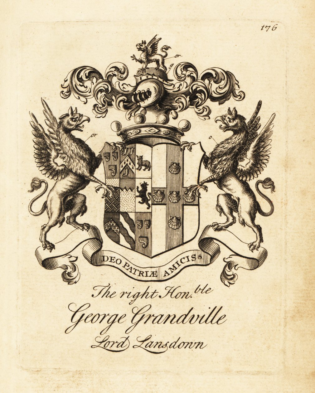 Oikeanpuoleisen George Grandvillen, Lord Lansdownin vaakuna tekijältä Andrew Johnston