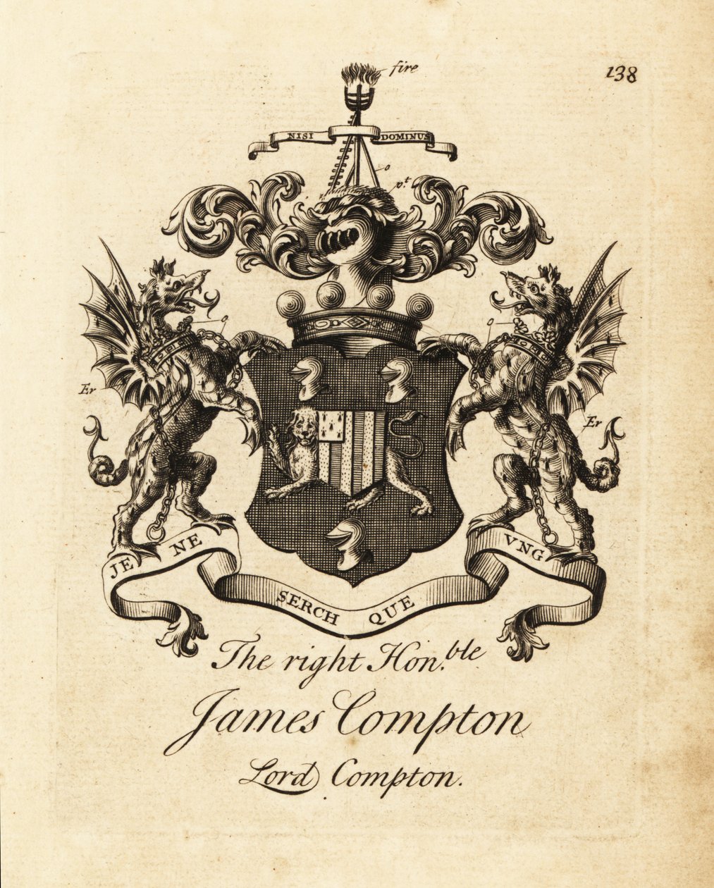 Oikeanpuoleisen James Comptonin, Lord Comptonin, Northamptonin 5. jaarlin vaakuna tekijältä Andrew Johnston