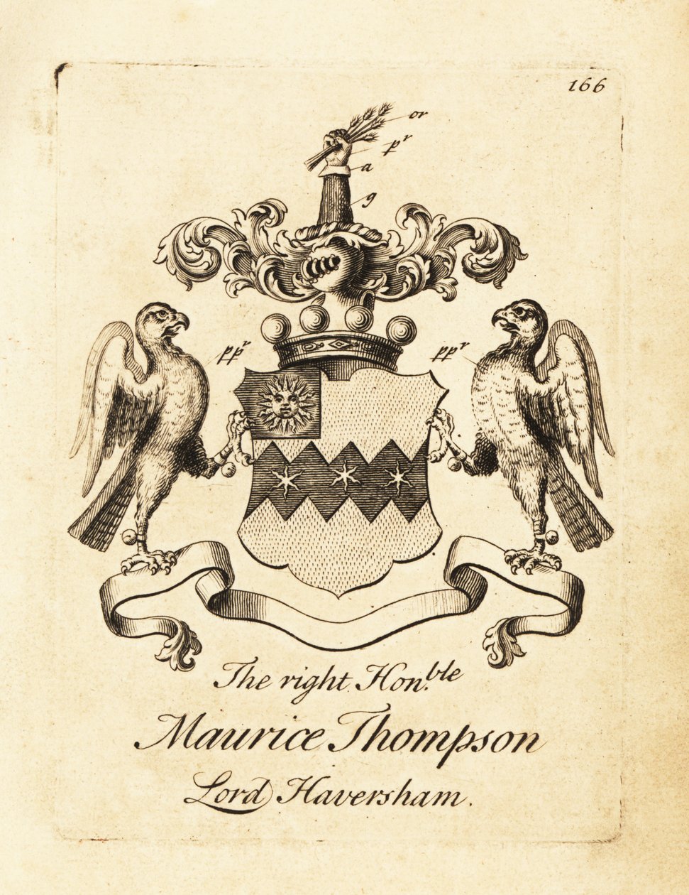 Oikeiston vaakuna, kunnianarvoisa Maurice Thompson, Lord Haversham, 2. Baron Haversham tekijältä Andrew Johnston