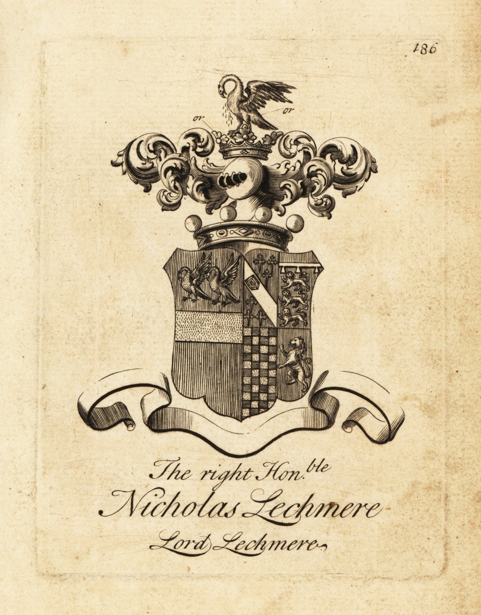 Oikeiston vaakuna Nicholas Lechmere, Lord Lechmere tekijältä Andrew Johnston