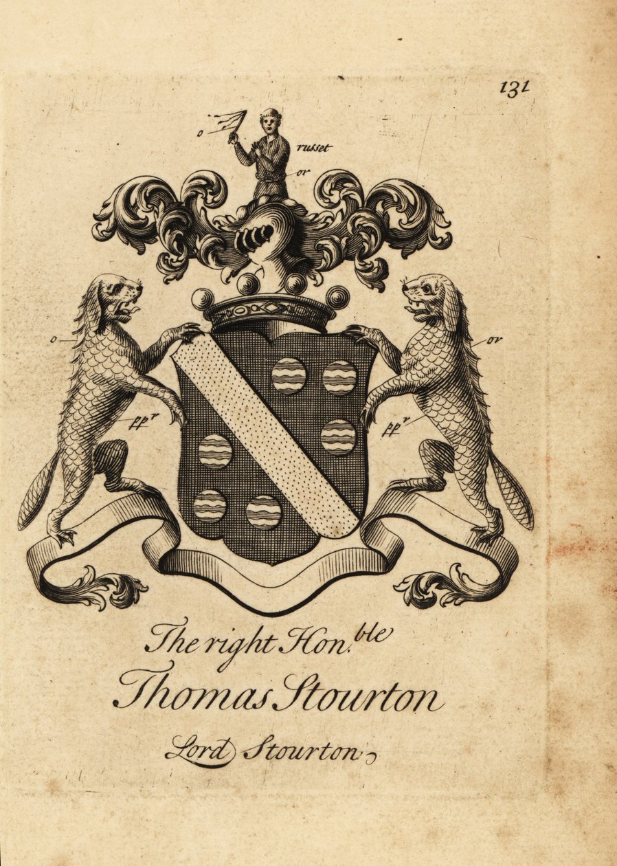 Oikeanpuoleisen Thomas Stourtonin vaakuna tekijältä Andrew Johnston