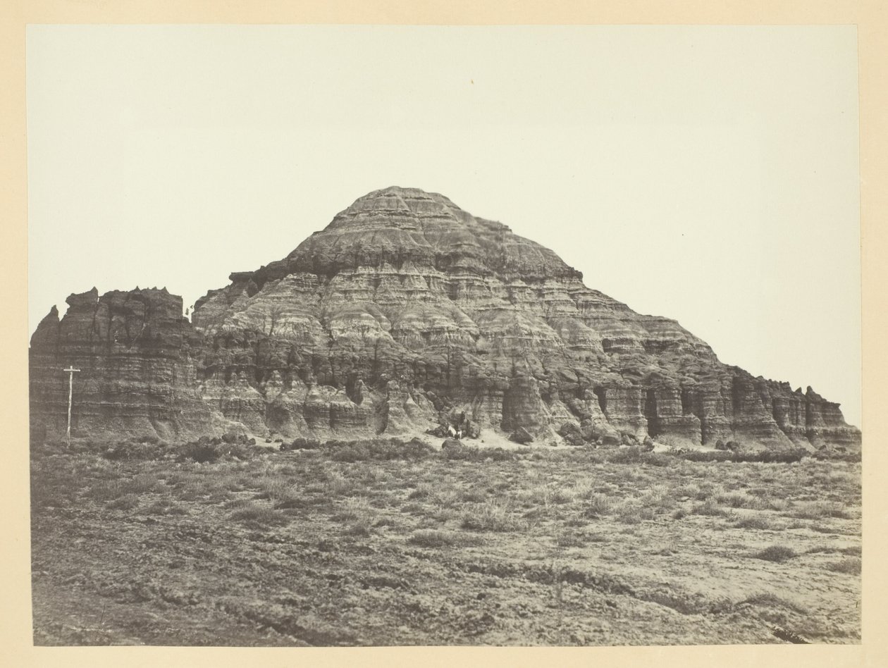 Church Buttes, Fort Bridgerin lähellä, Wyomingin territorio tekijältä Andrew Joseph Russell