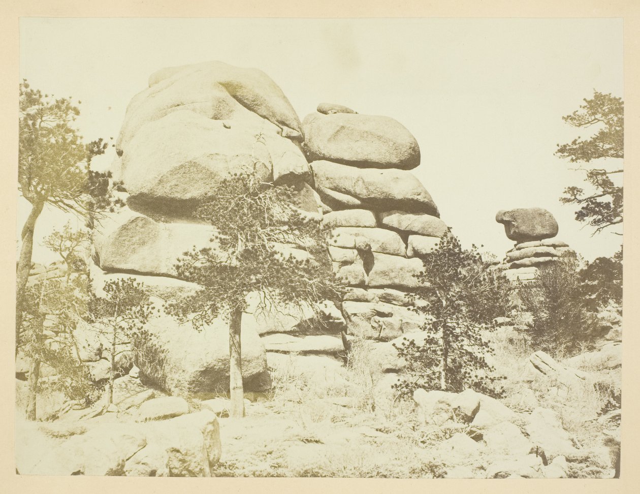 Graniittikallio, Buford Station, Laramie-vuoret tekijältä Andrew Joseph Russell
