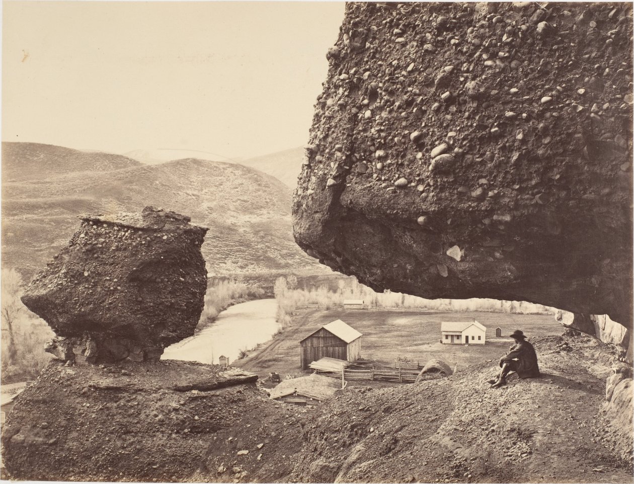 Hanging Rock, Echo Cañonin juurella tekijältä Andrew Joseph Russell