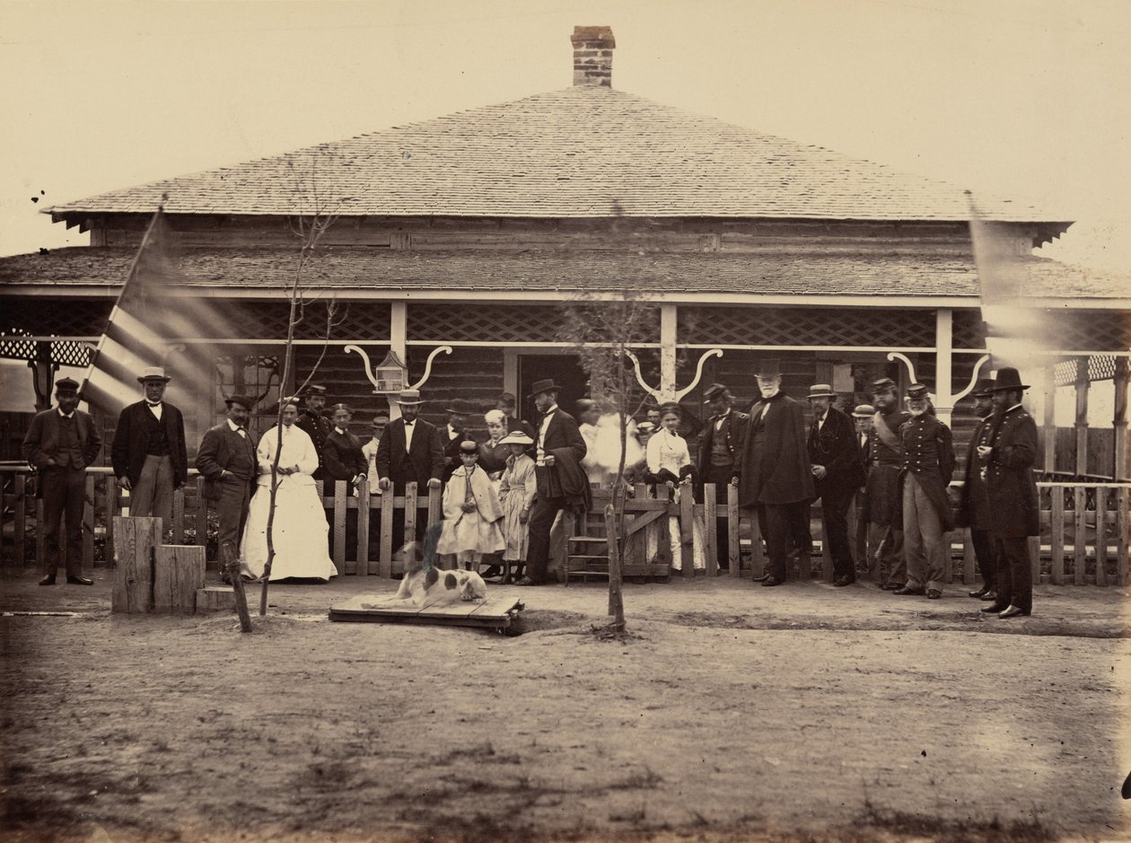 Lautanen 11. Kenraali Grant ja ryhmä Fort Sandersissa,1869 (kuva) tekijältä Andrew Joseph Russell