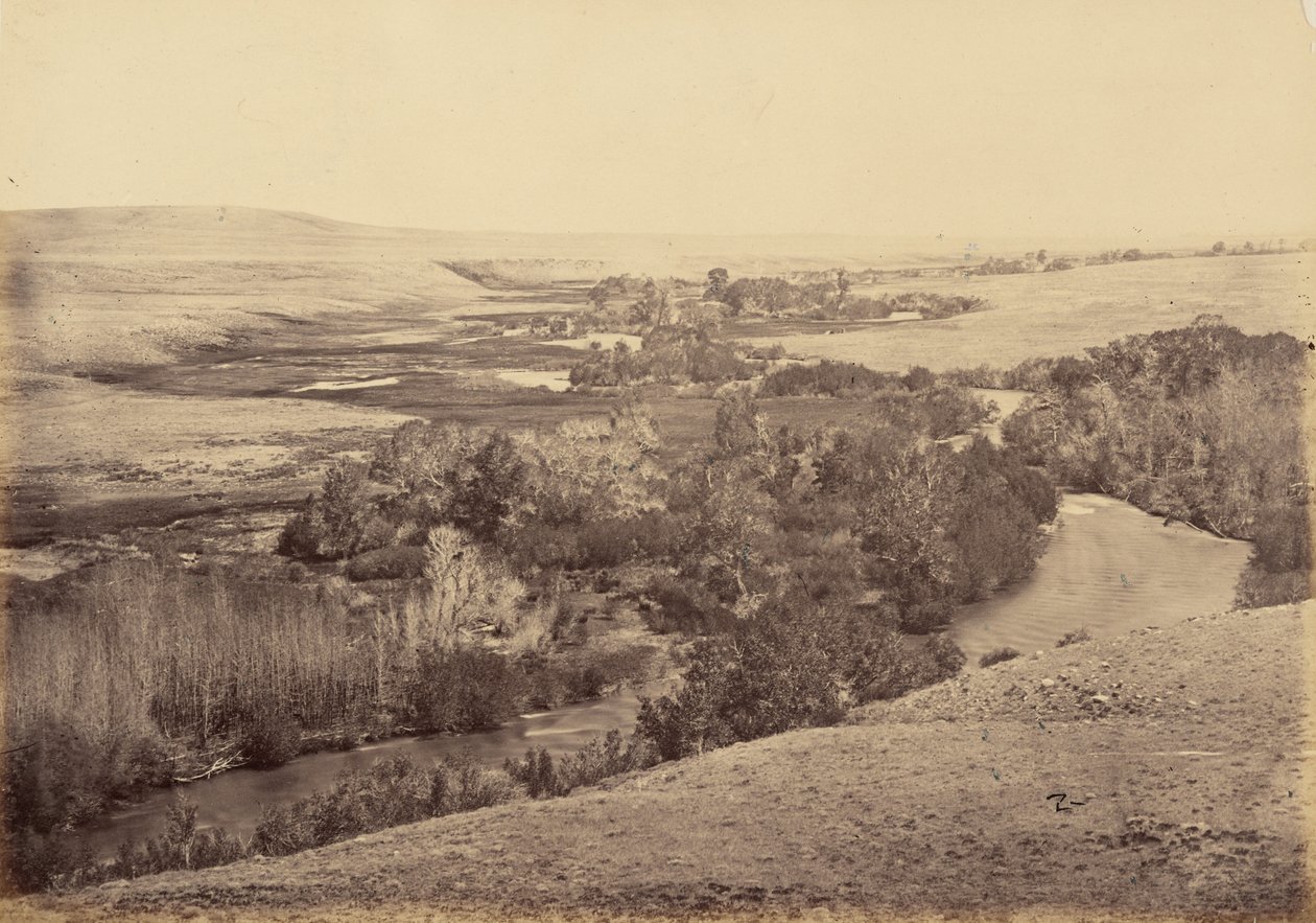 Lautanen 18. Little Laramie -joen laakso,1869 (kuva) tekijältä Andrew Joseph Russell