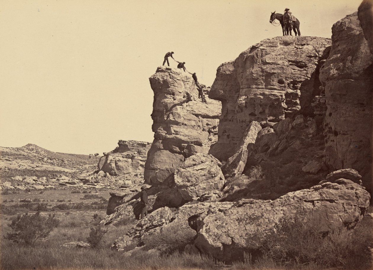 Lautanen 21. High Bluff, Black Buttes,1869 (kuva) tekijältä Andrew Joseph Russell