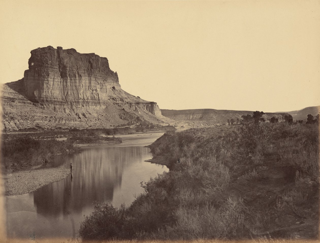 Lautanen 24. Castle Rock, Green River Valley,1869 (kuva). tekijältä Andrew Joseph Russell