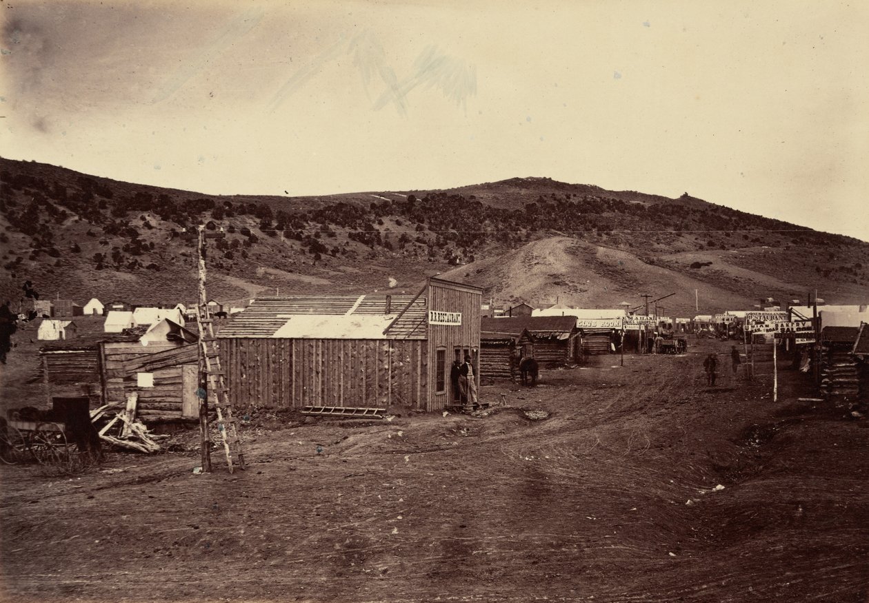 Lautanen 29. Bear River City, lähellä hiilikenttiä,1869 (kuva). tekijältä Andrew Joseph Russell