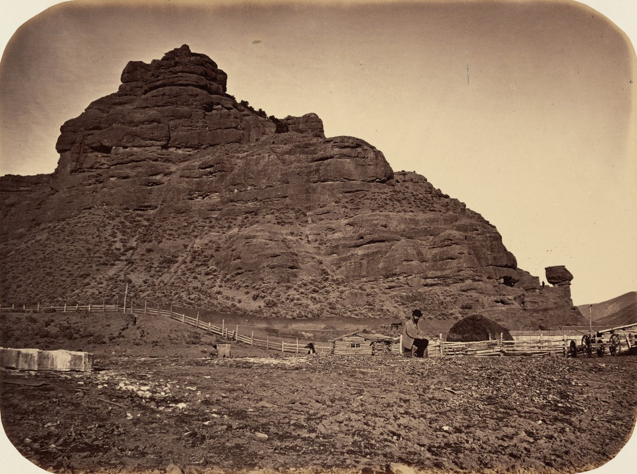 Lautanen 34. Sentinel Rock, Weber Valley,1869 (kuva) tekijältä Andrew Joseph Russell