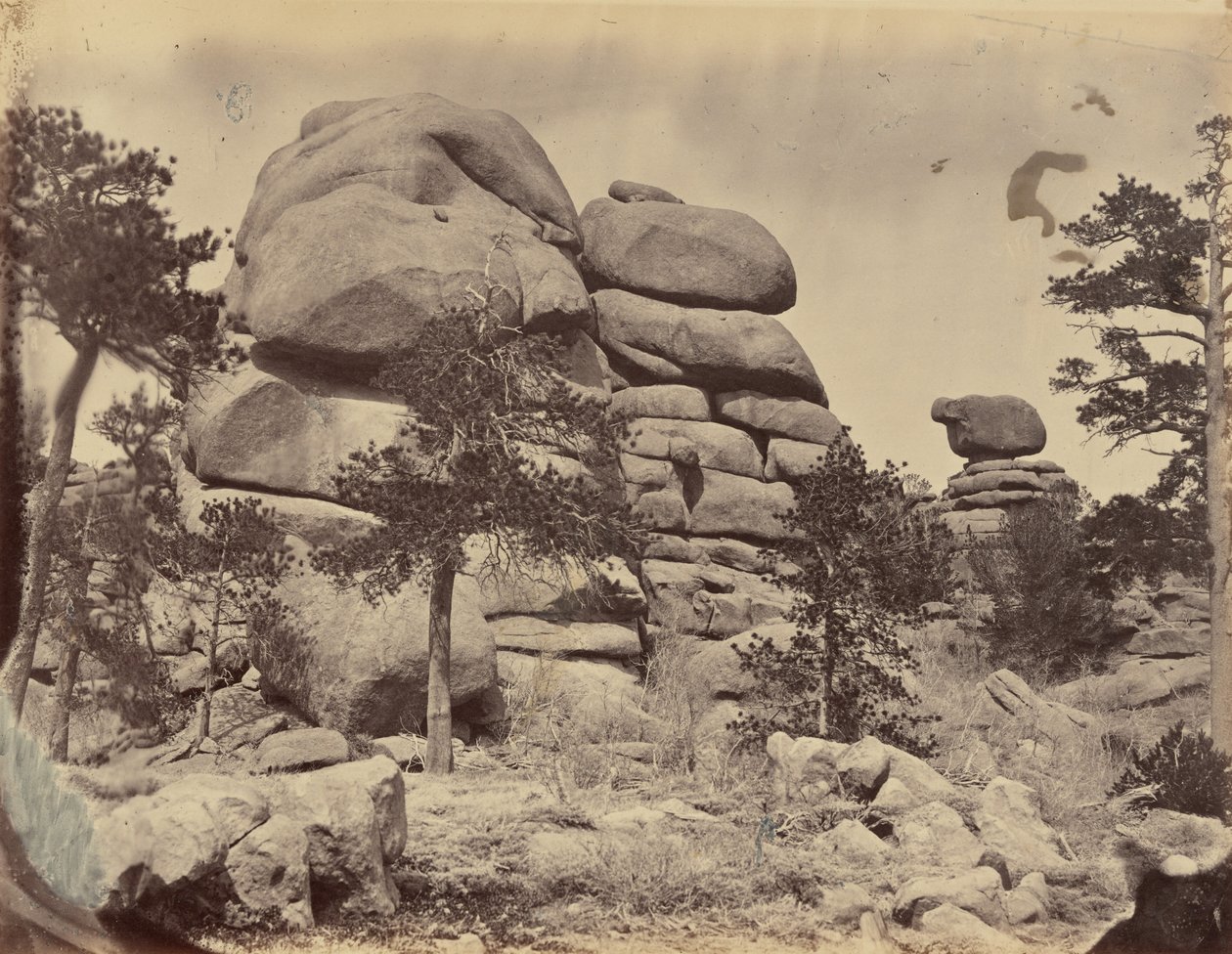 Lautanen 3. Graniittikallio Beaufortin aseman lähellä, 1869 (kuva). tekijältä Andrew Joseph Russell
