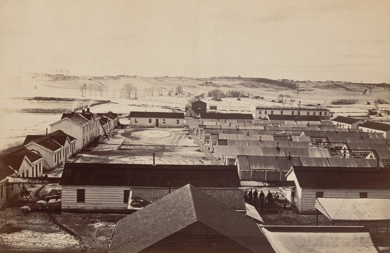 Sickel Hospital, näkymä kohti Fairfax Seminarya, Alexandria, Virginia tekijältä Andrew Joseph Russell