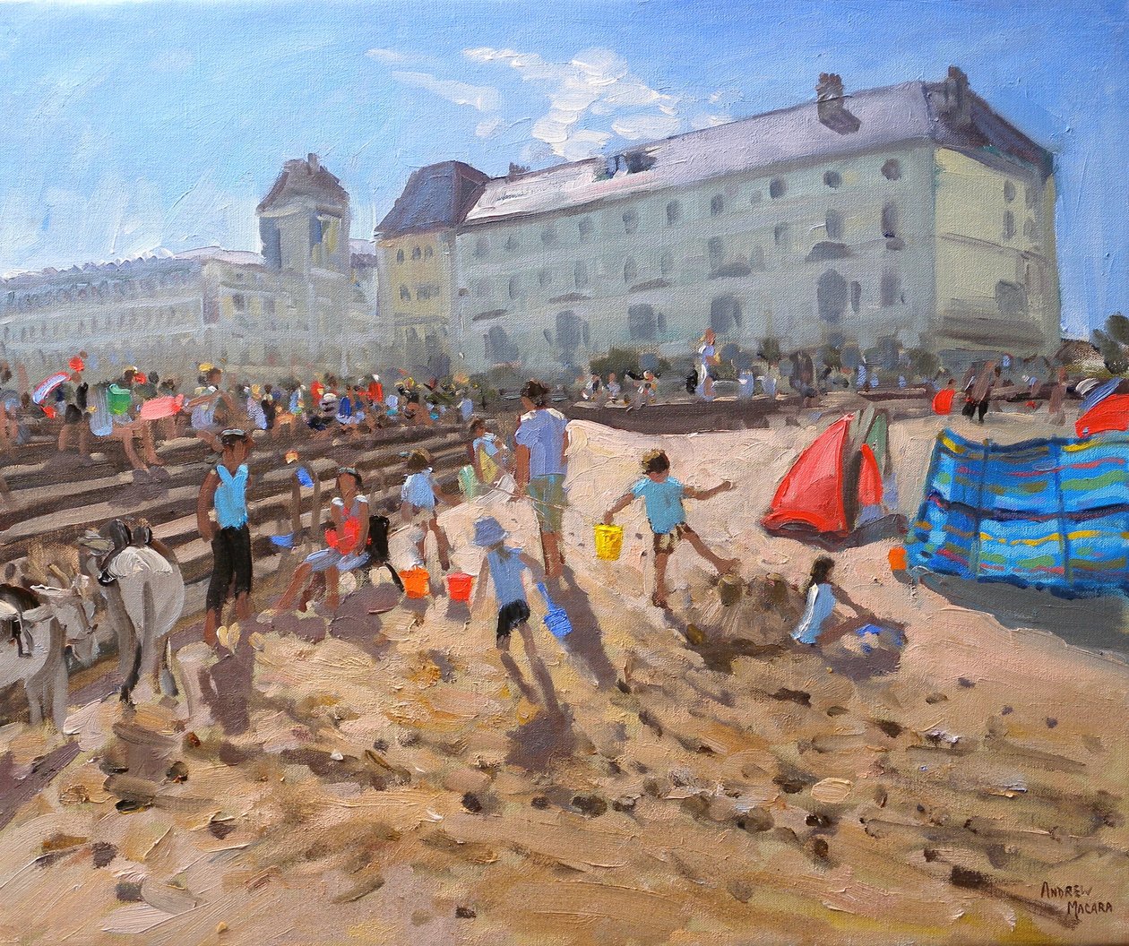 BRIGHT Morning,LLANDUDNO,2009, (öljy kankaalle) tekijältä Andrew Macara