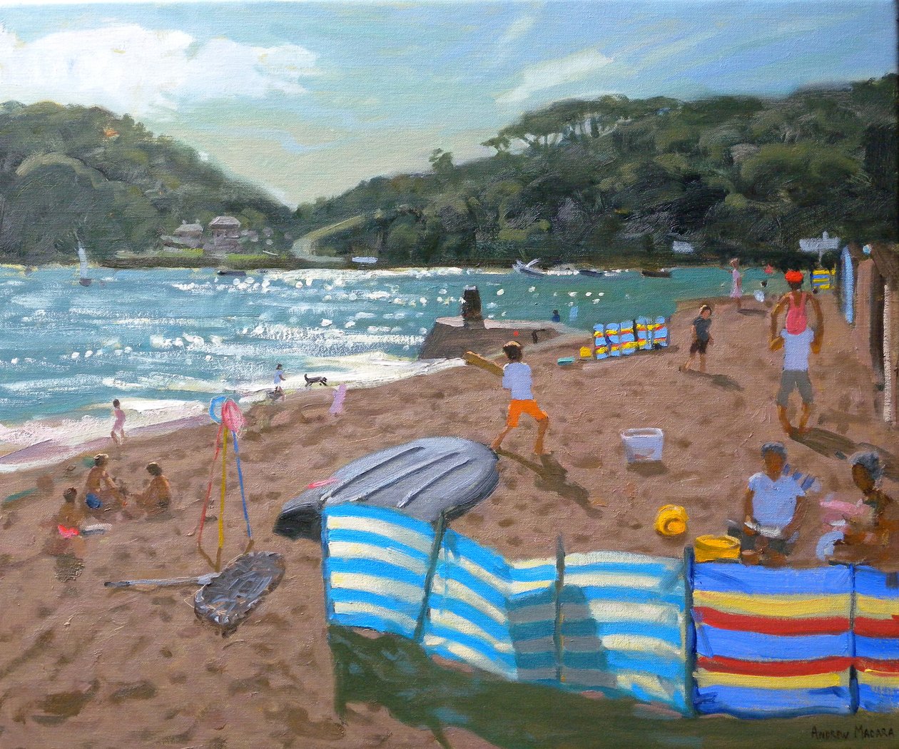 Kriketti, 2010 (öljy kankaalle) tekijältä Andrew Macara