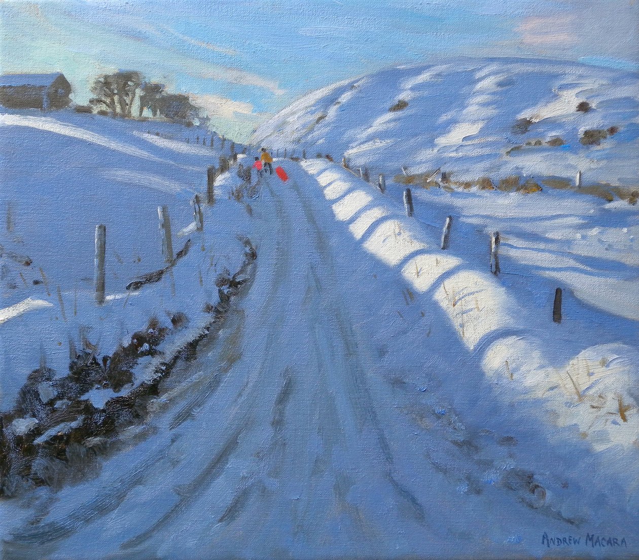 Kyyhkynenpää, 2011 (öljy kankaalle) tekijältä Andrew Macara