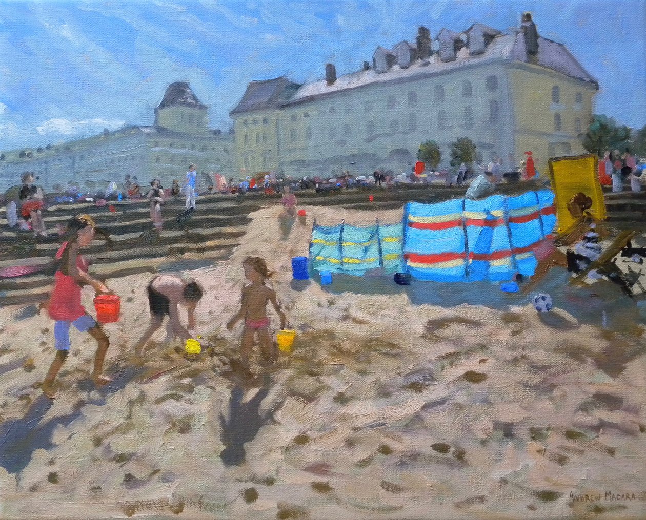Leikkii hiekassa, Llandudno. 2010 tekijältä Andrew Macara
