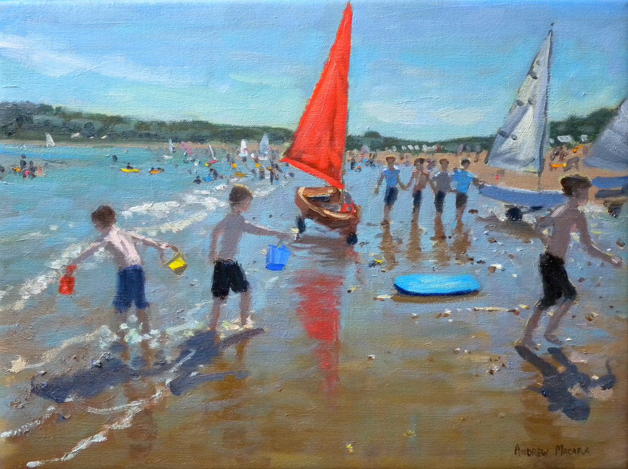Red Sail, 2011 (öljy kankaalle) tekijältä Andrew Macara