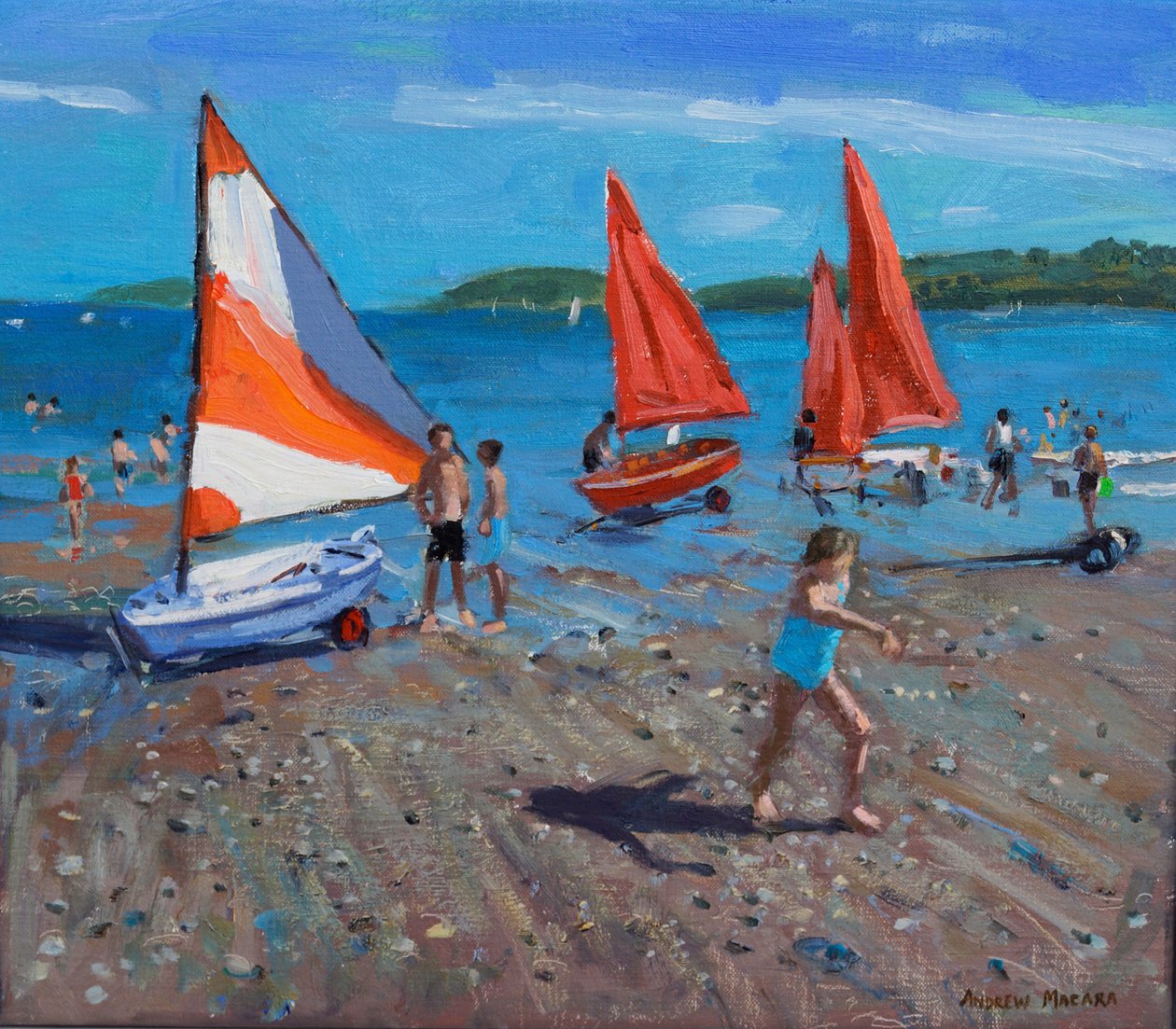 Punaiset ja valkoiset purjeet, Abersoch tekijältä Andrew Macara