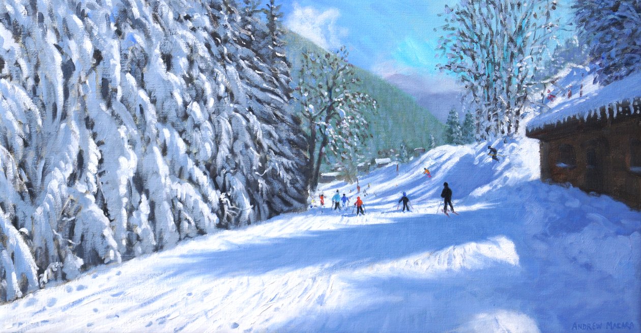 Paluu Morzineen (öljy kankaalle) tekijältä Andrew Macara