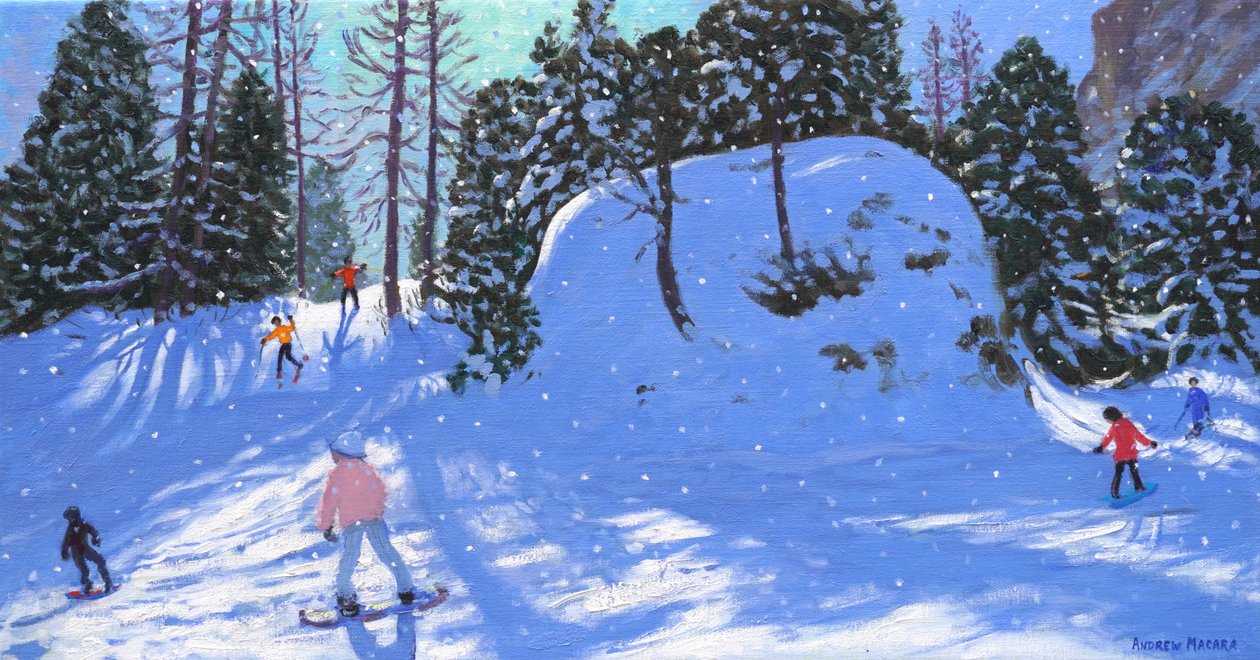 Rock City, Val Gardena, Italia, 2020 (öljy kankaalle) tekijältä Andrew Macara