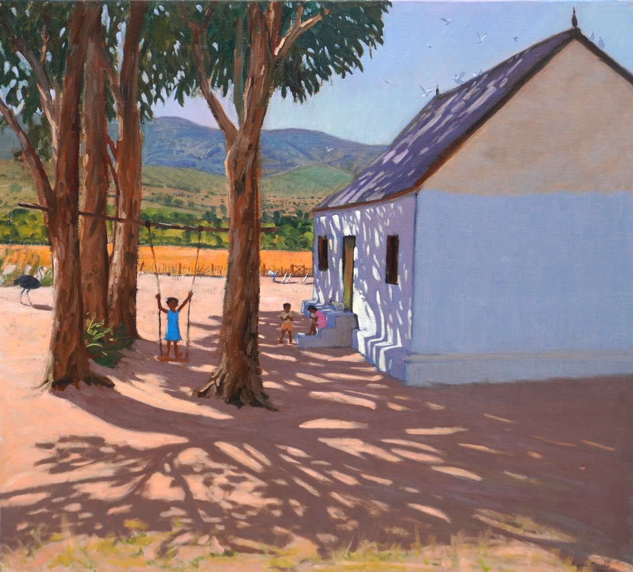 Keinu, Klein (pieni) Karoo, Etelä-Afrikka, 2000 (öljy kankaalle) tekijältä Andrew Macara