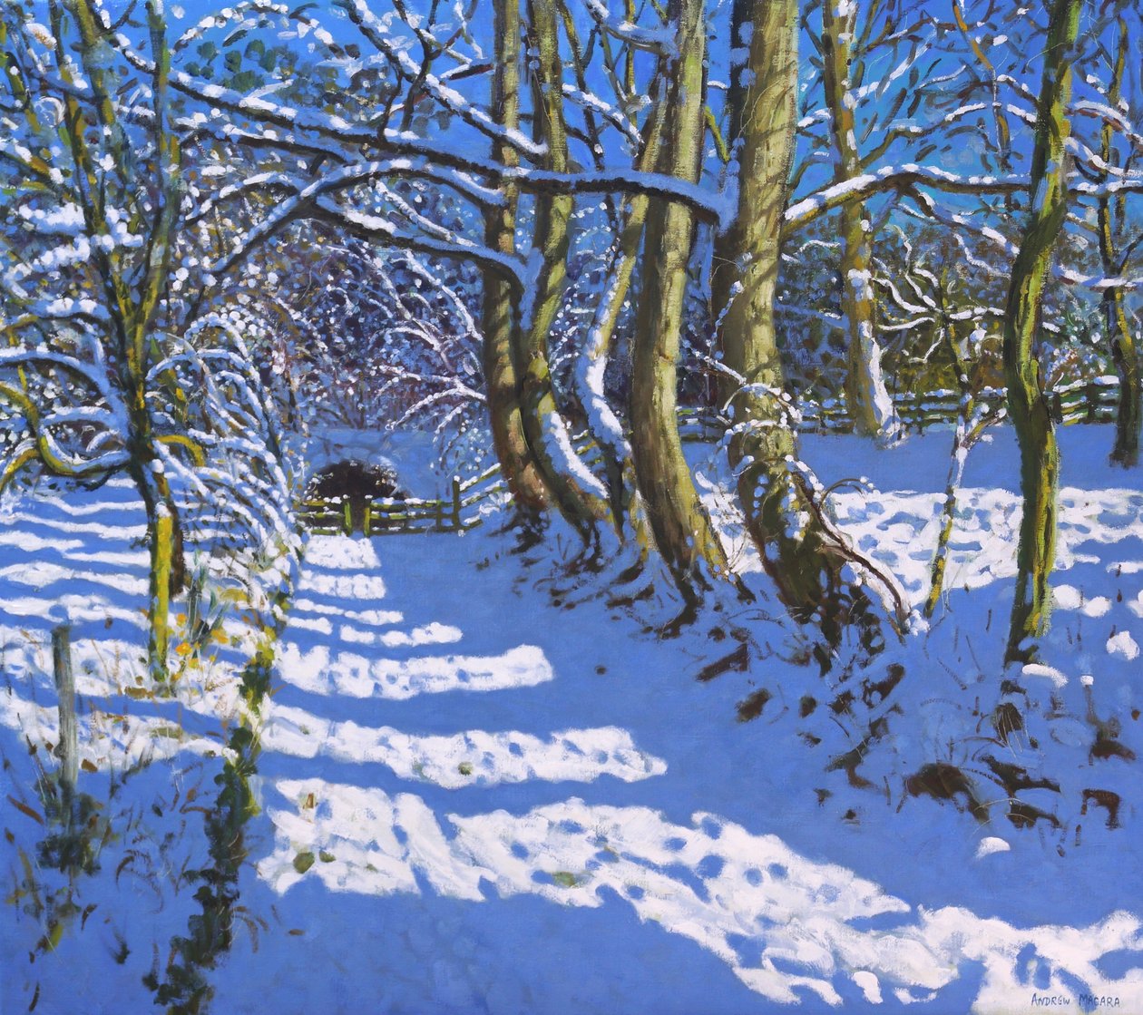Tunneli, Calke Abbey, Ticknall, Derby, 2021 (öljy kankaalle) tekijältä Andrew Macara