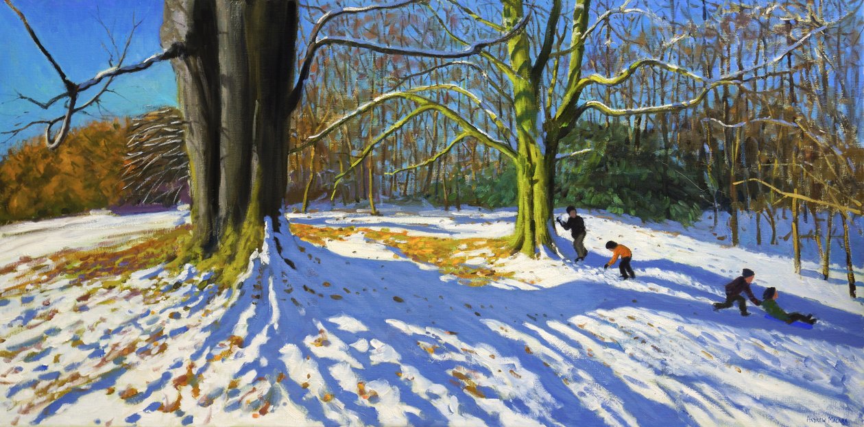 Top of Allestree Park, 2014 (öljy kankaalle) tekijältä Andrew Macara