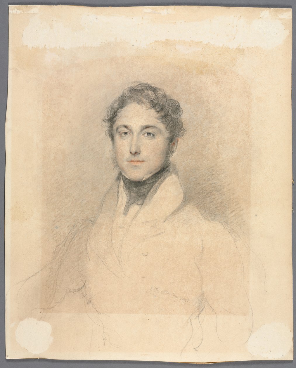 Miehen muotokuva, 1828. tekijältä Andrew Morton