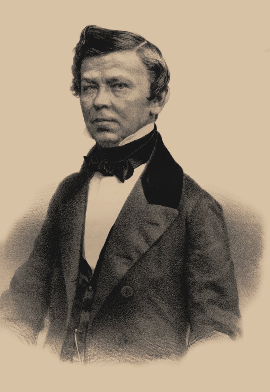 Runoilija Vladimir Grigorjevitš Benediktovin muotokuva 1807-1873, 1870 tekijältä Andrey Mikhaylovich Lushev