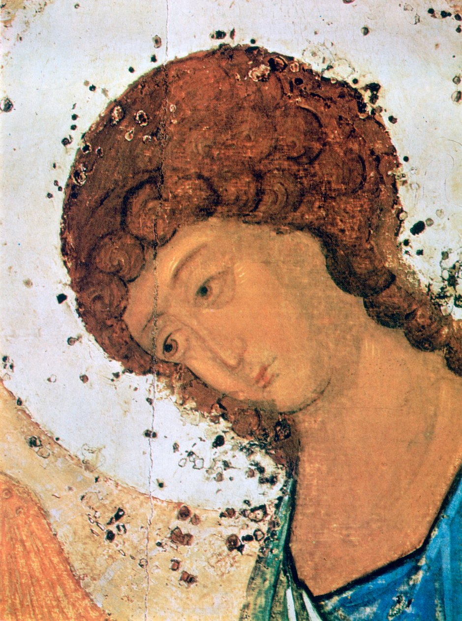 "Kolminaisuus", yksityiskohta, c1380-1430 tekijältä Andrey Rublyov